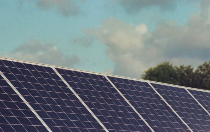 Solar panels supporting clean energy, electrification, and energy equity programs serving disadvantaged, tribal, rural, and underserved communities across California.