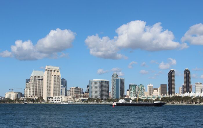 View of the San Diego waterfront skyline and harbor, representing the Port of San Diego